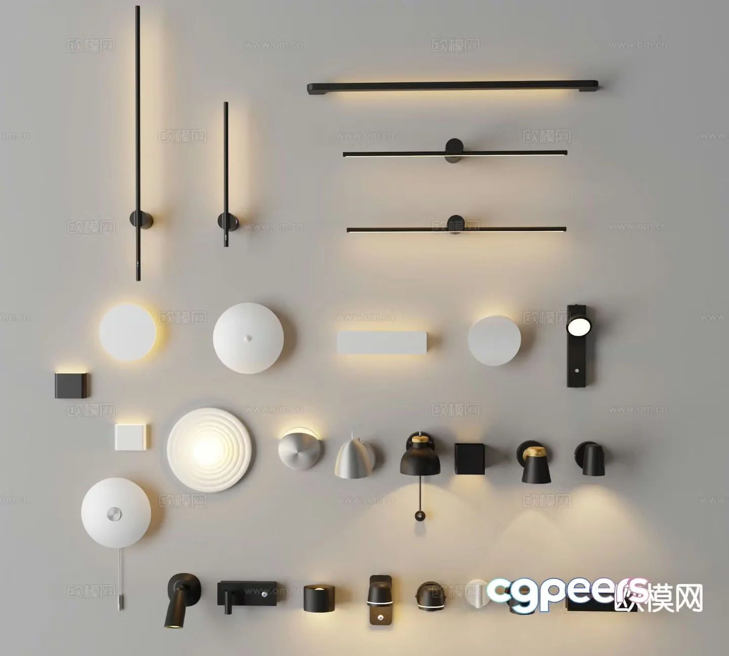 Wall lamp wall lamp aisle lamp night lamp 3d model