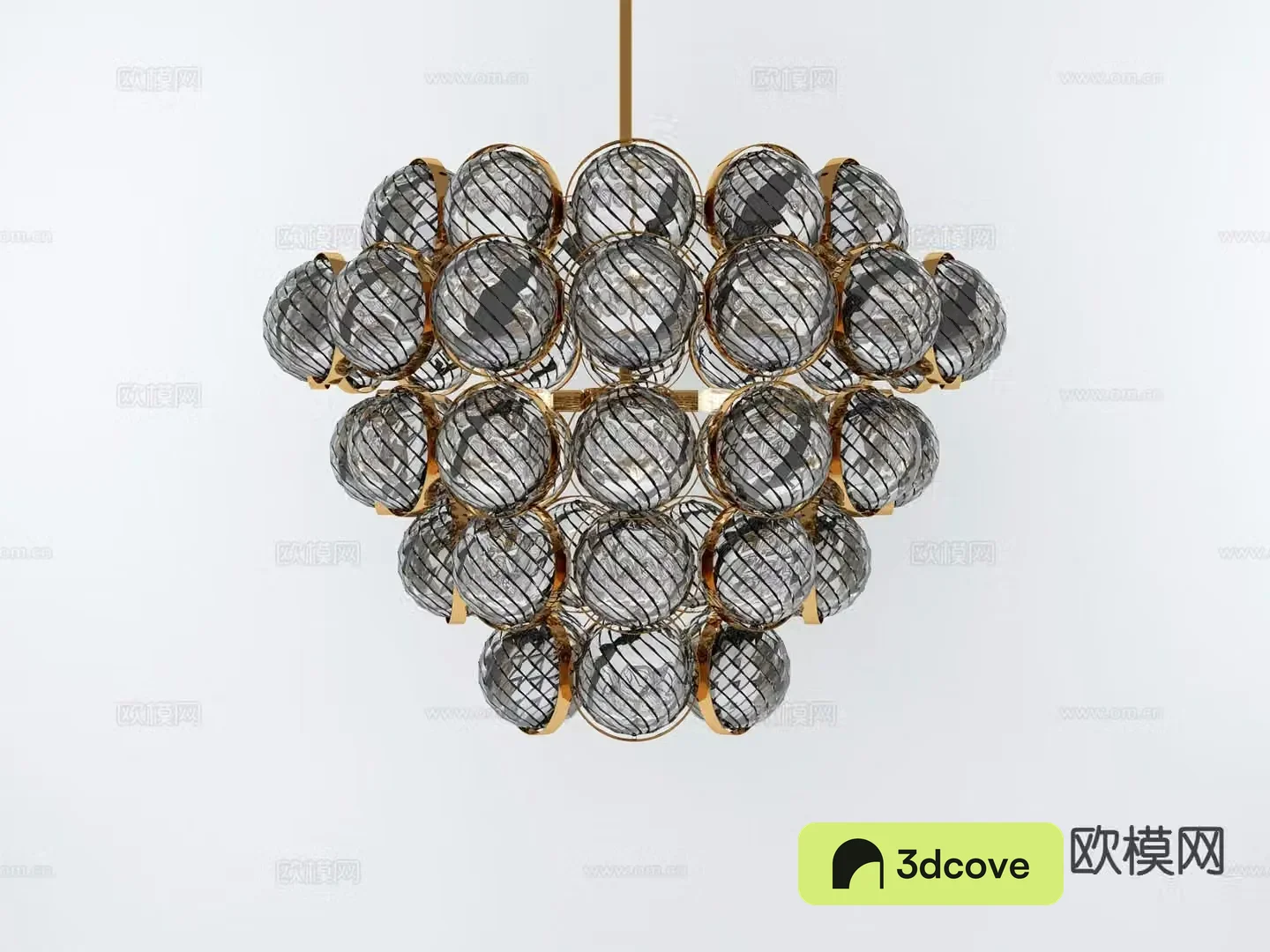 Modern metal chandelier spherical chandelier