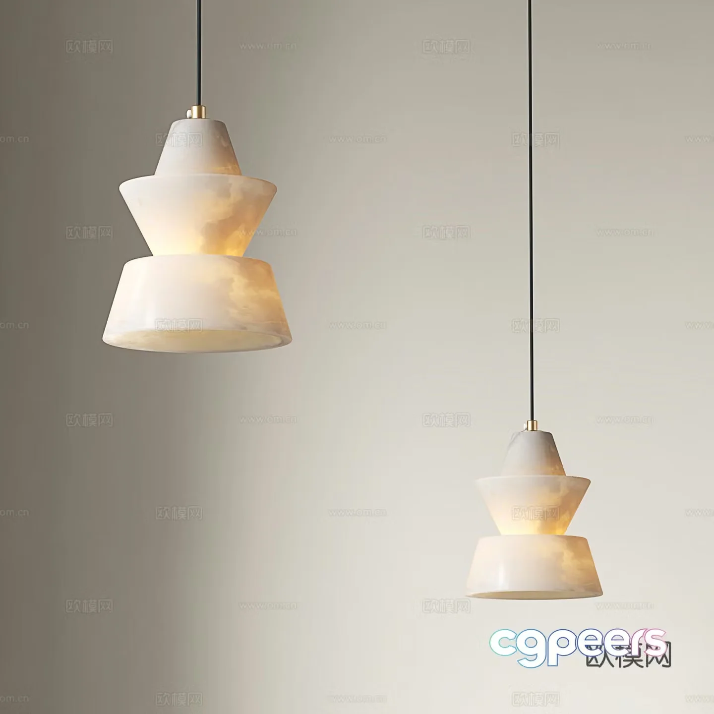 Modern simple chandeliers restaurant chandeliers light luxury chandeliers Italian chandeliers bedside chandeliers 3D model