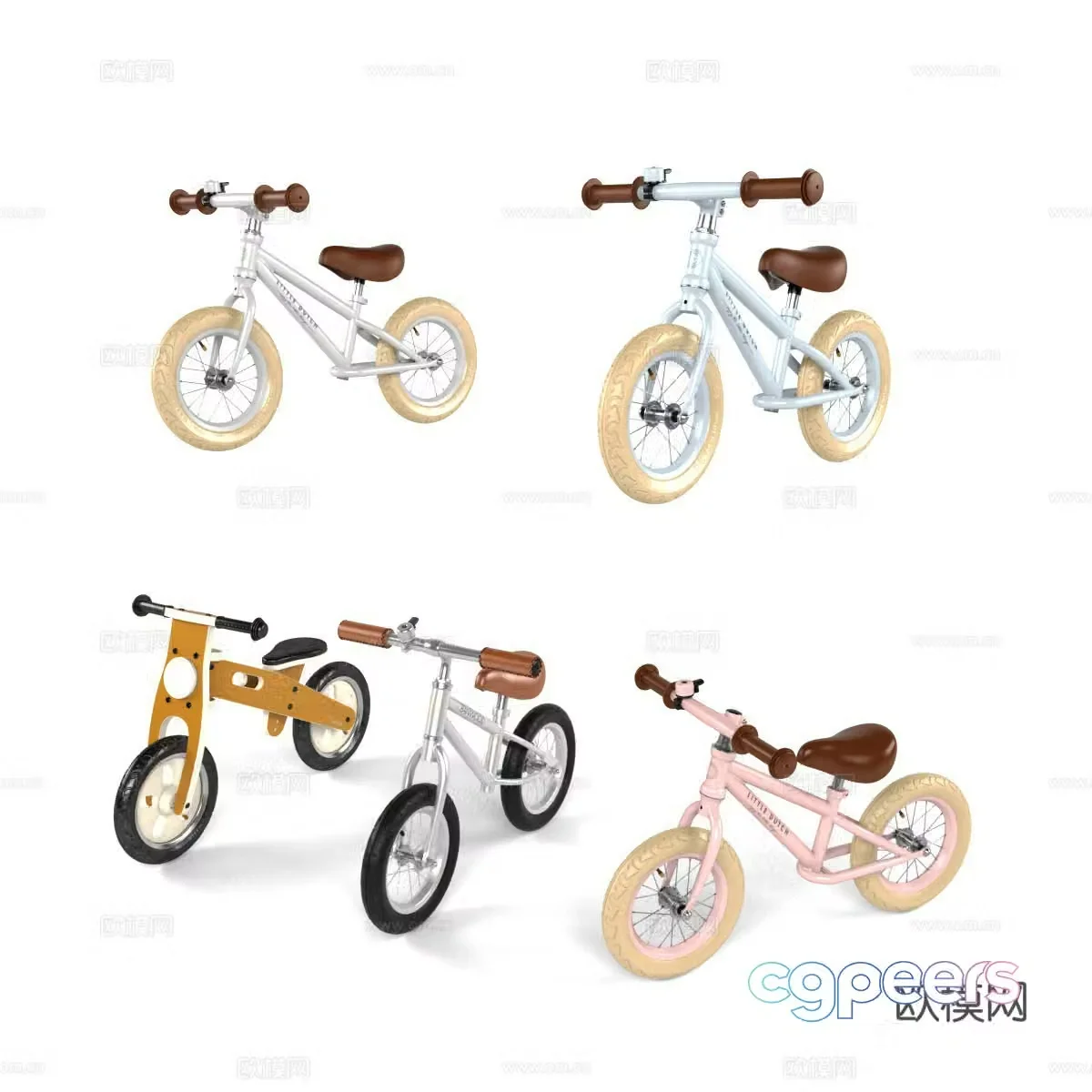 Children’s bicycle toy car 3D model