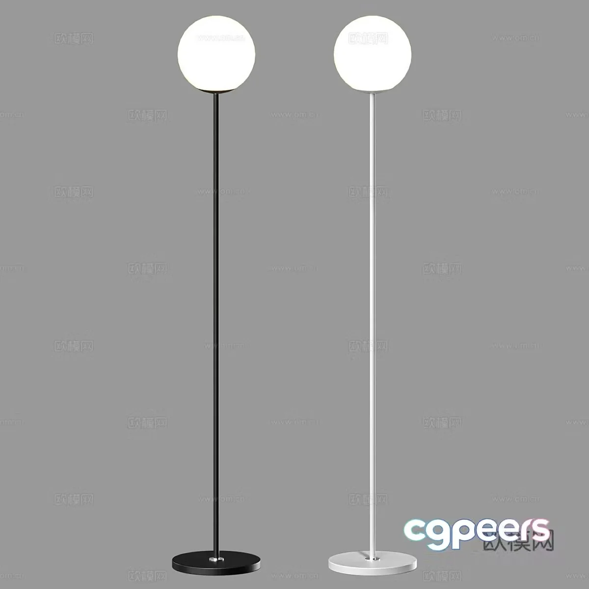 Modern minimalist floor lamp 3d model