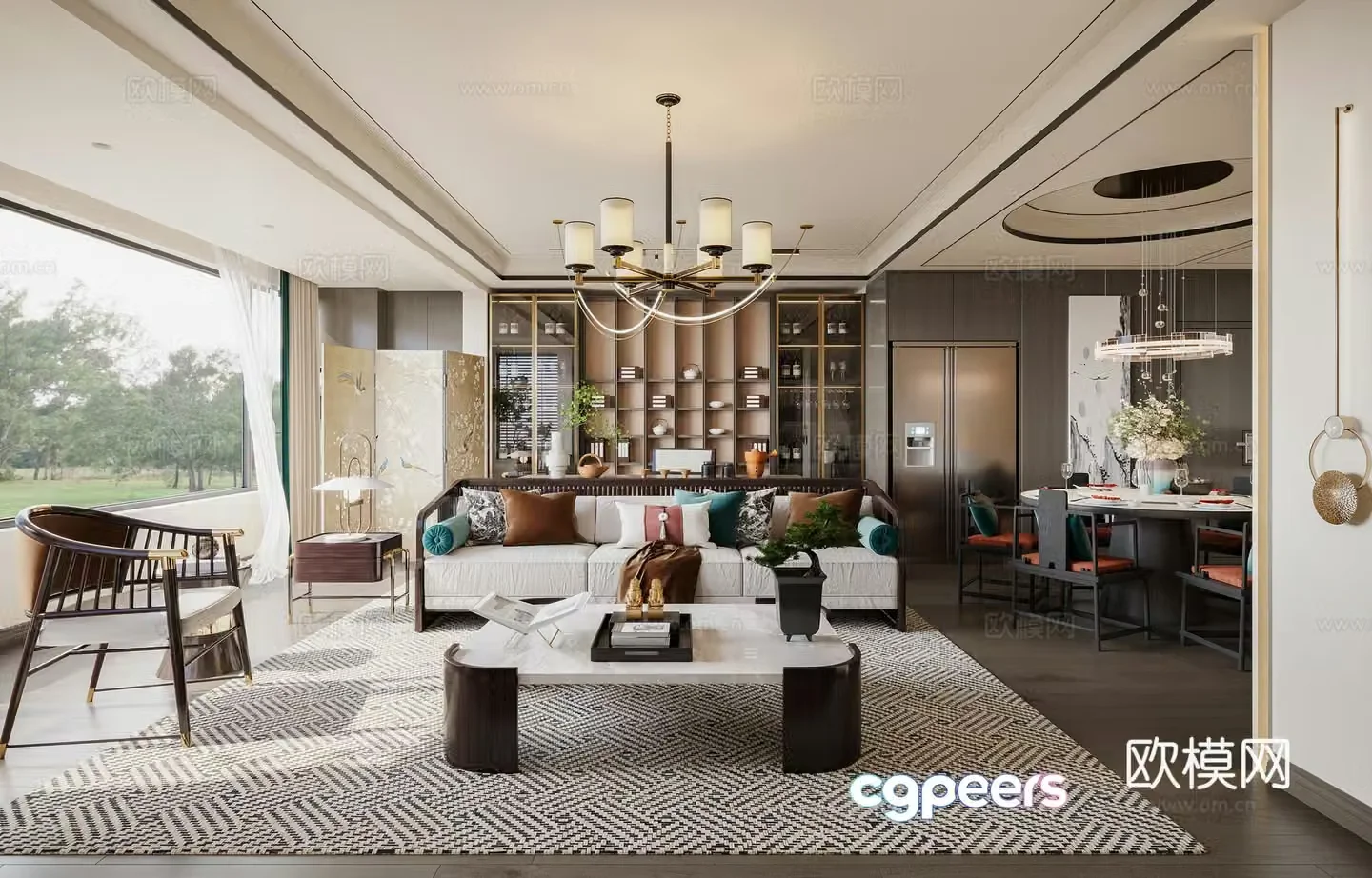 New Chinese restaurant 3D model