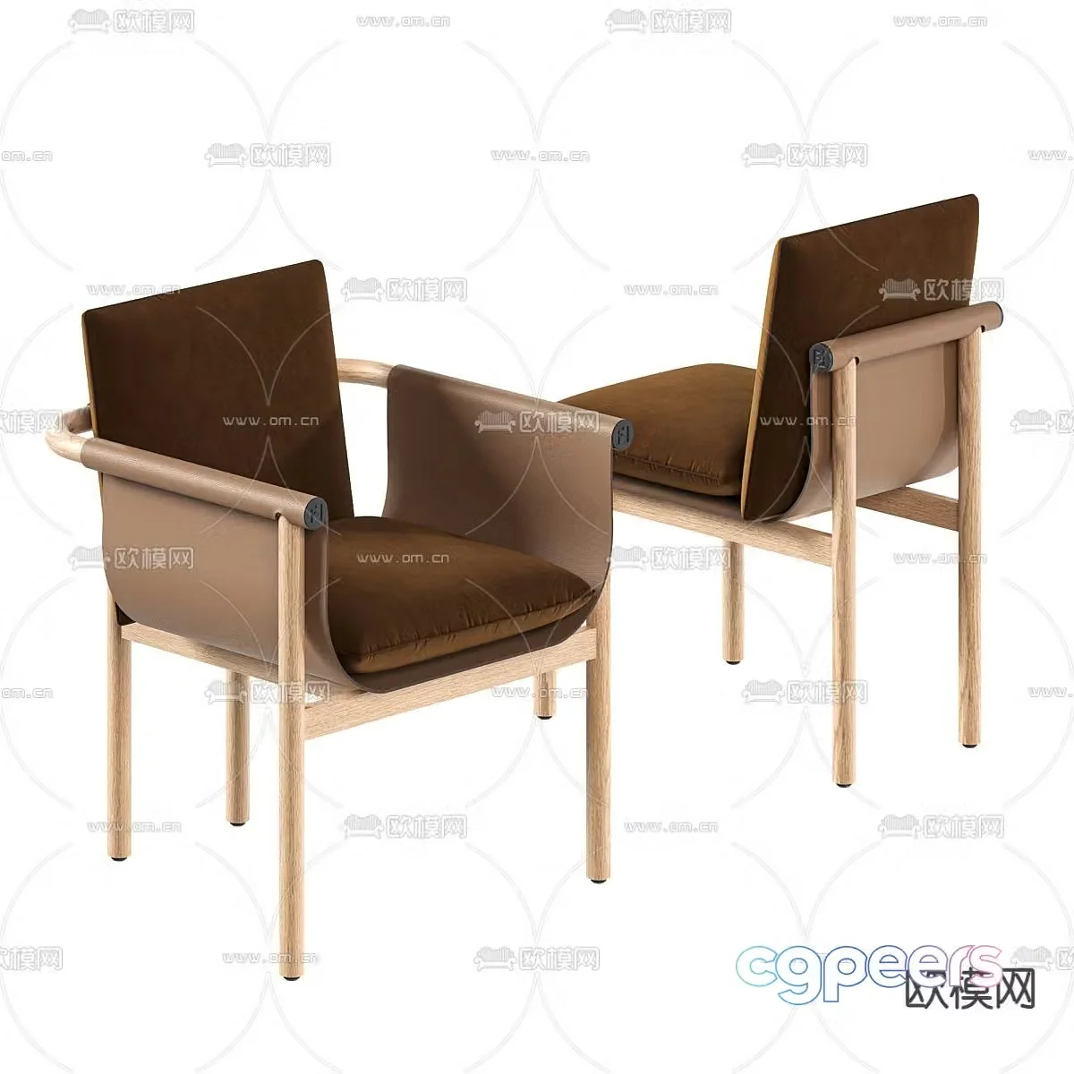Fendi Casa chair lounge chair 3d model