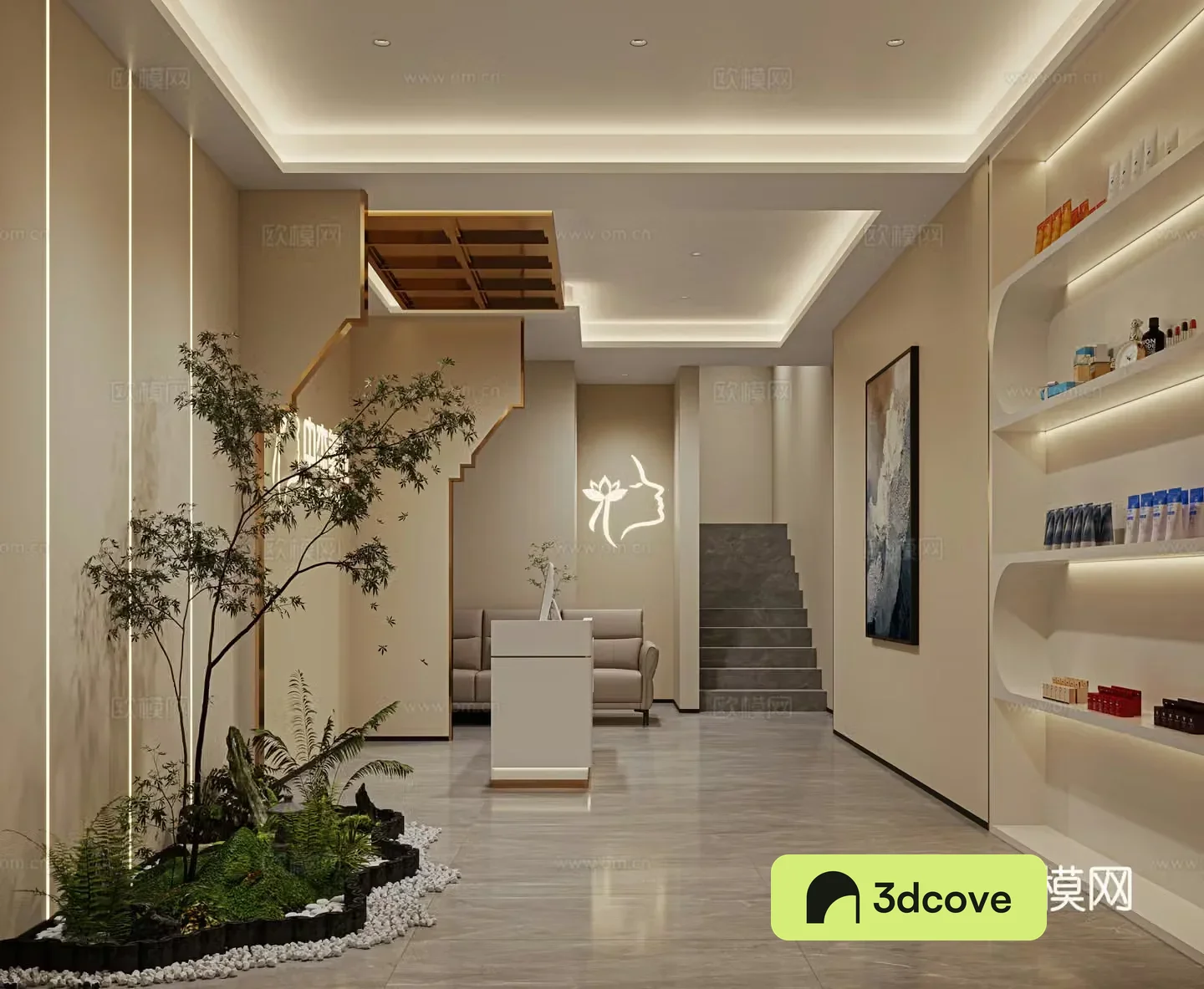Beauty and hairdressing front desk