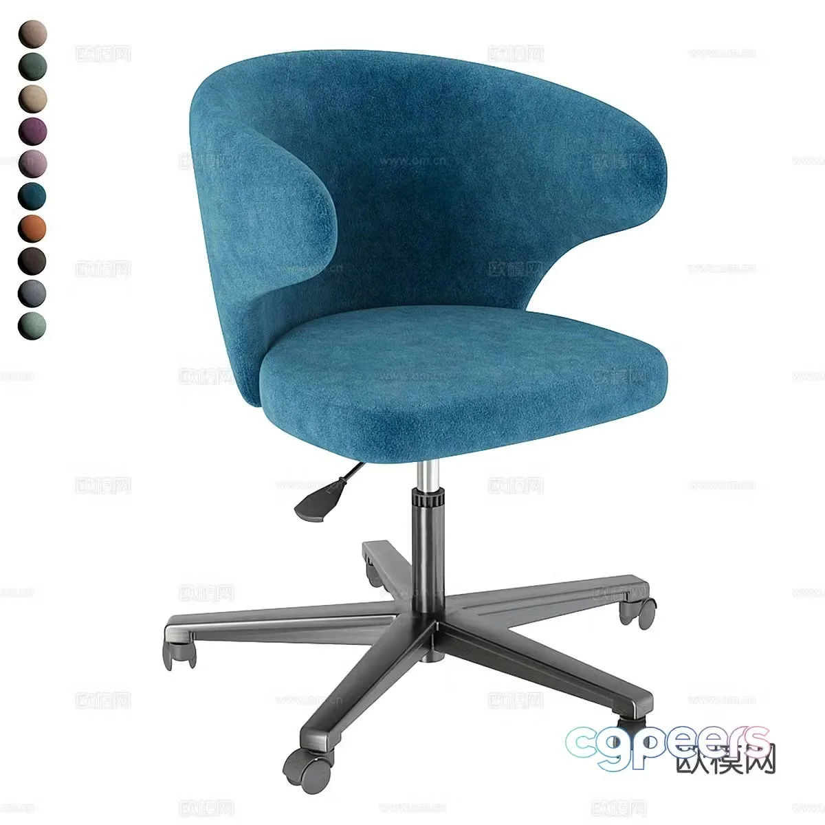 Office chair shift chair staff chair 3d model