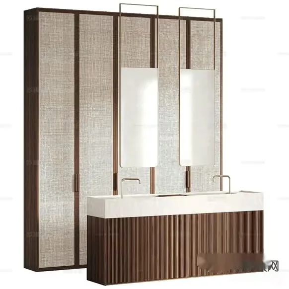 Modern Bathroom Fixtures 3D Model – 13494 – CORONA Render