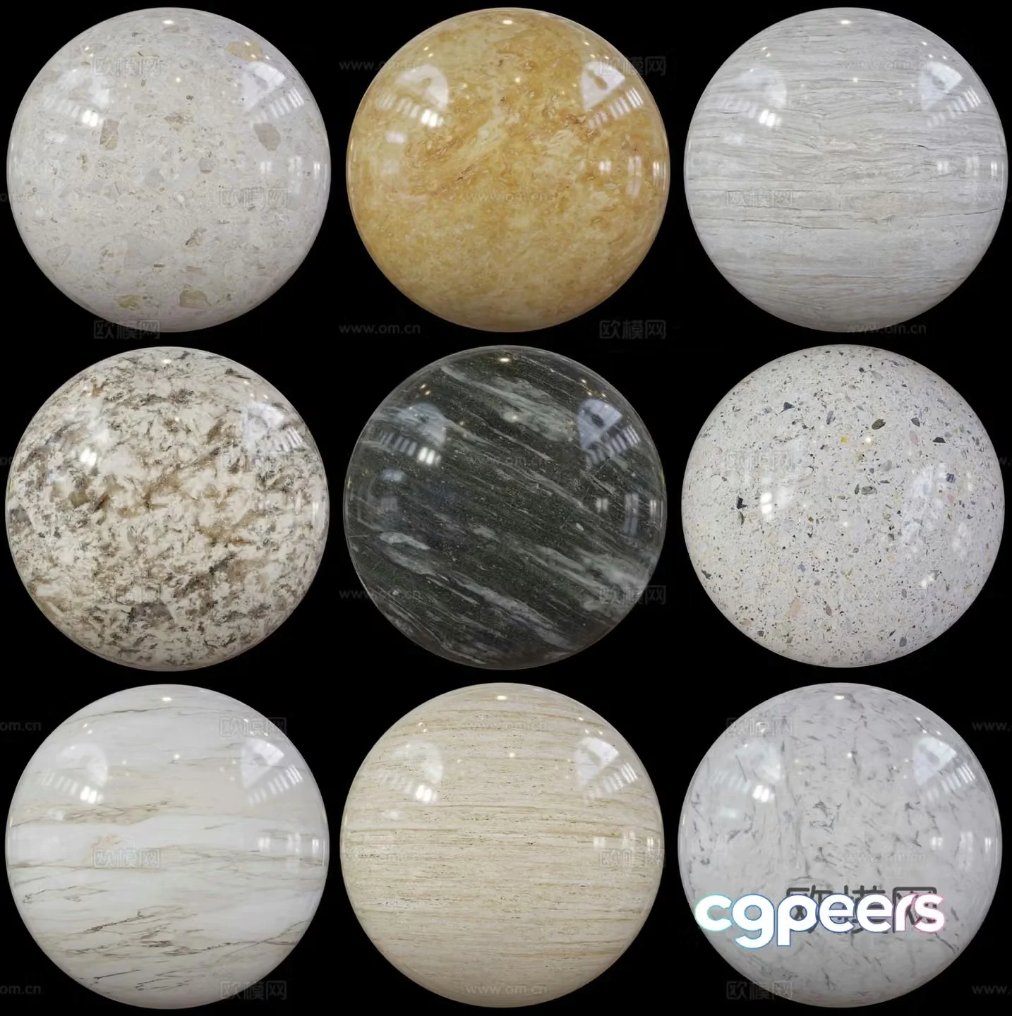 Floor tiles Stone Ceramic tiles 3d model