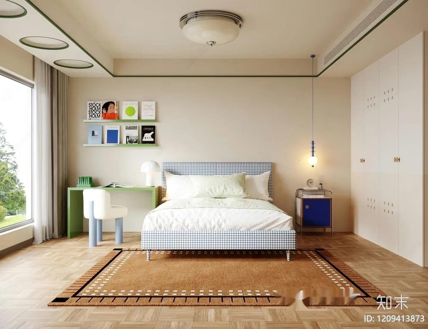 Cozy Bedroom 3D Model – 20051 – VRAY Render
