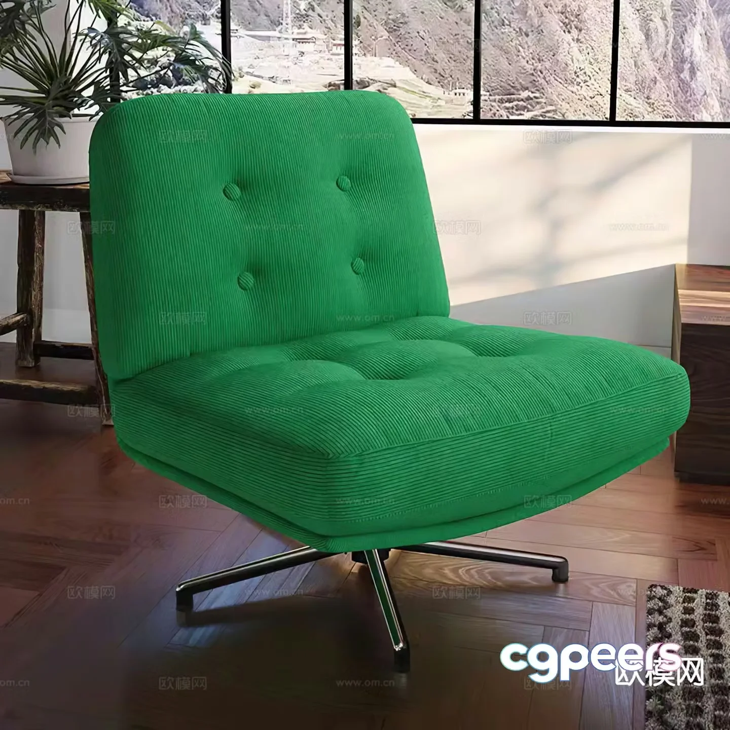 Duweilinger leisure sofa chair 3d model