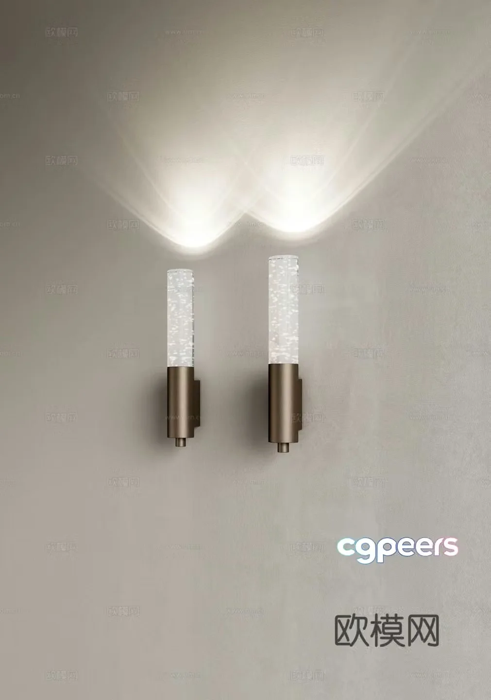 Light luxury wall lamp bubble wall lamp crystal wall lamp bedside lamp 3D model