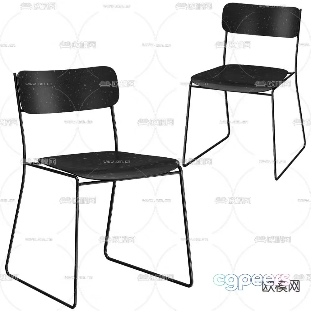 SEN chair dining chair 3d model