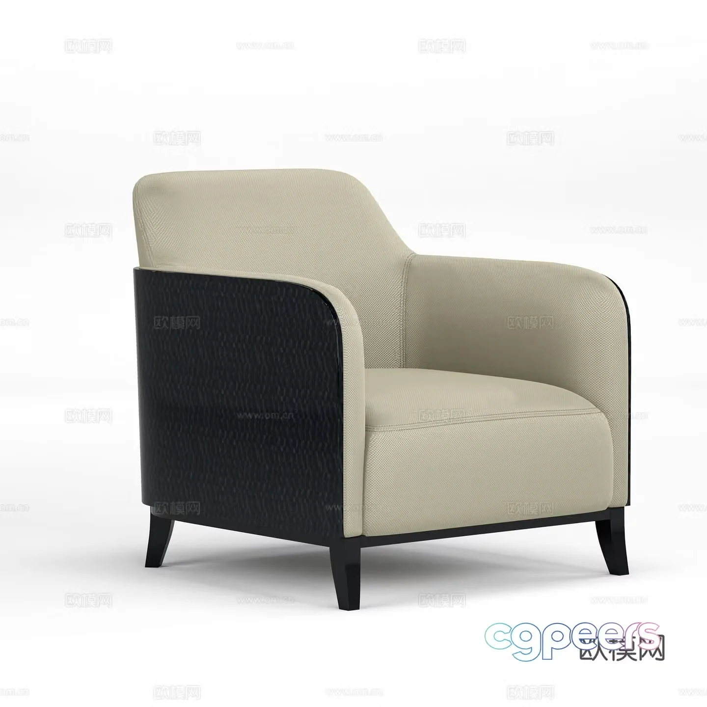 Modern single sofa 3d model