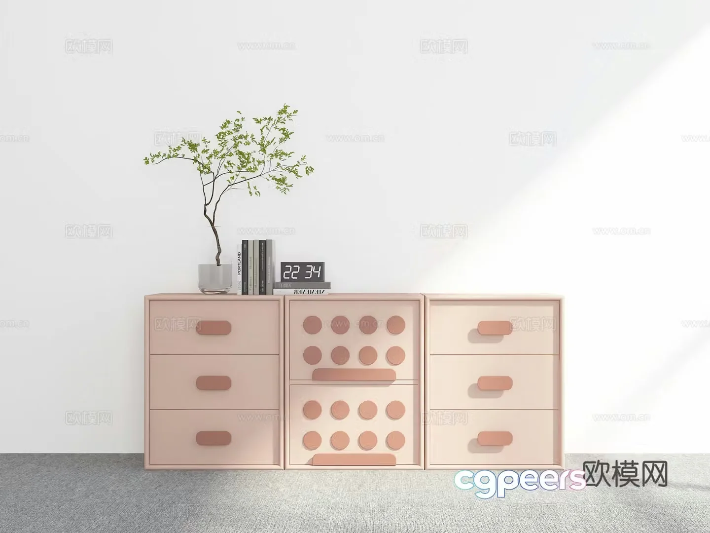 Modern sideboard 3D model