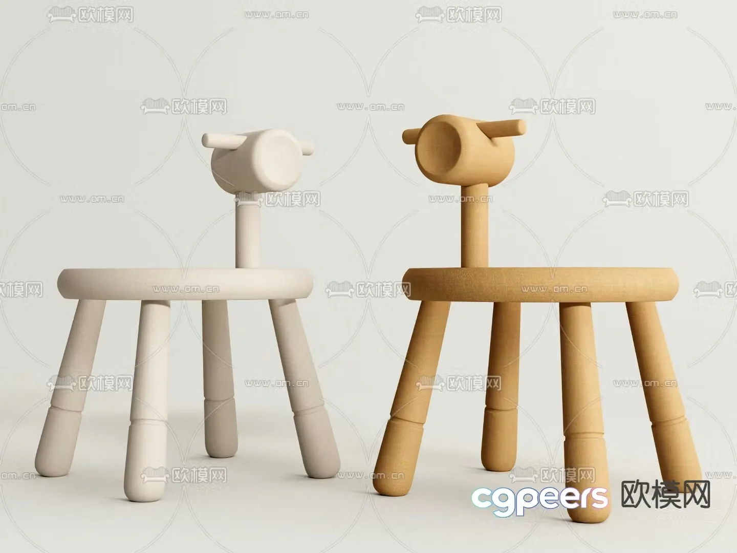 Trojan chair child seat 3d model
