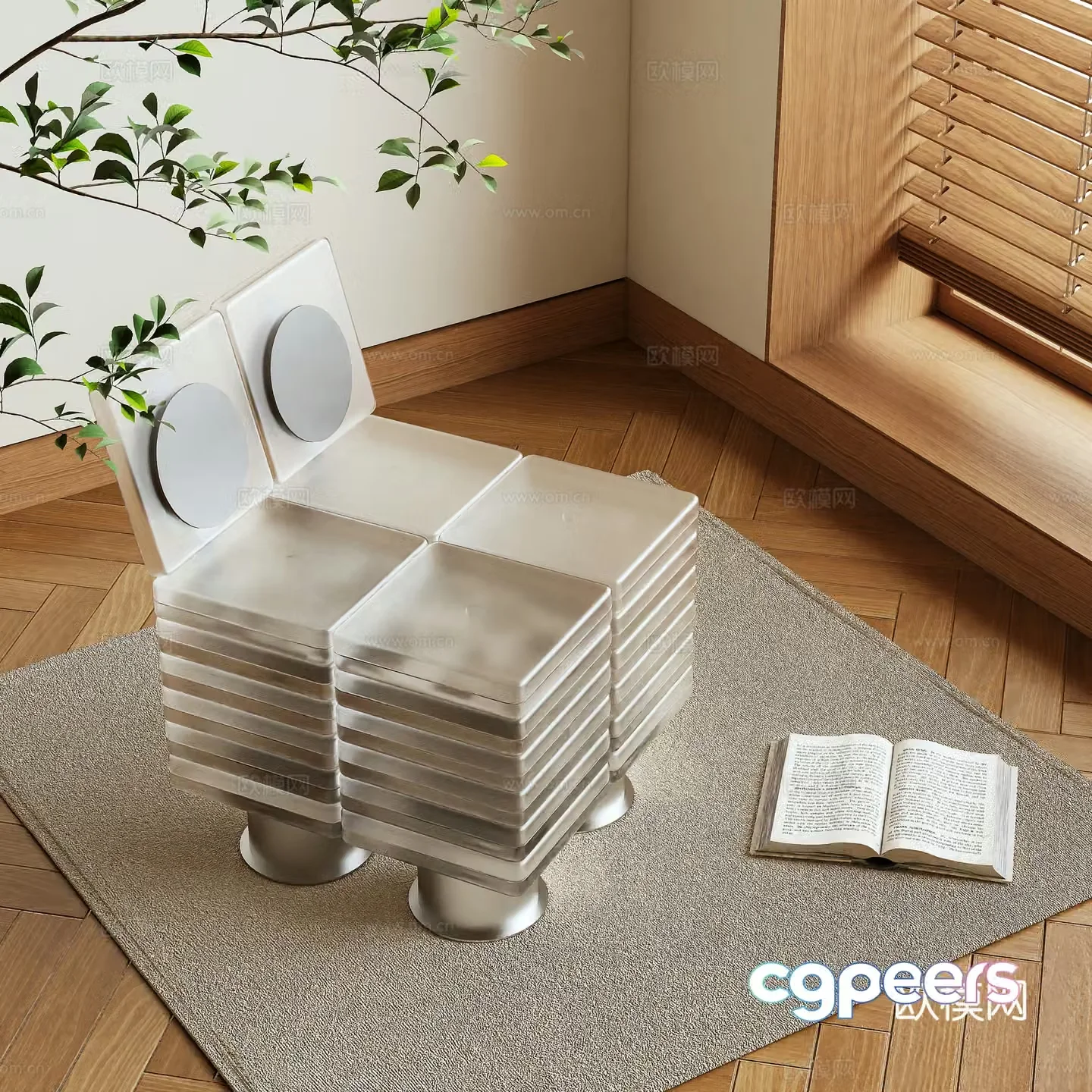 Leisure chair 3d model