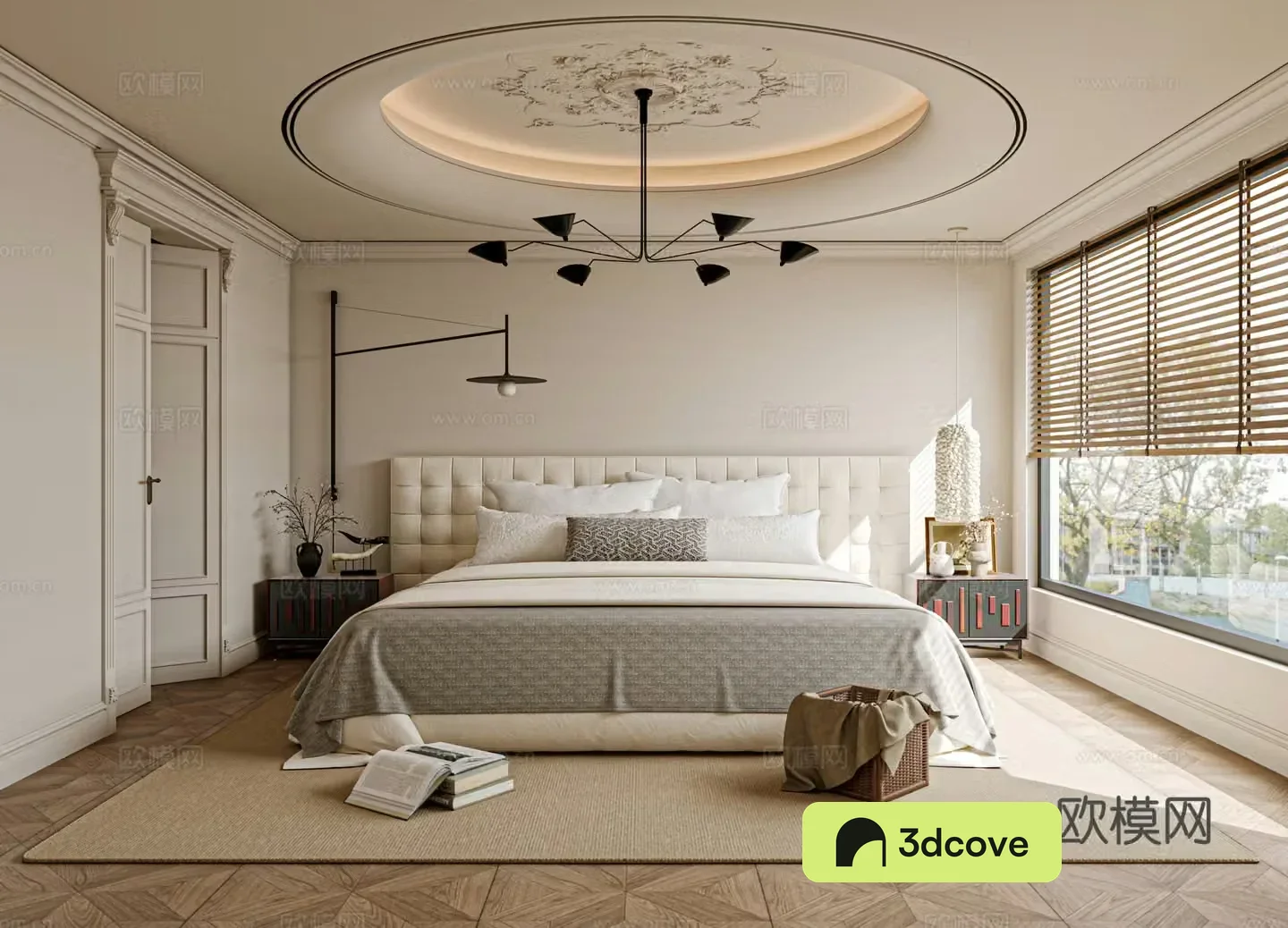 French bedroom master bedroom bed nightstand