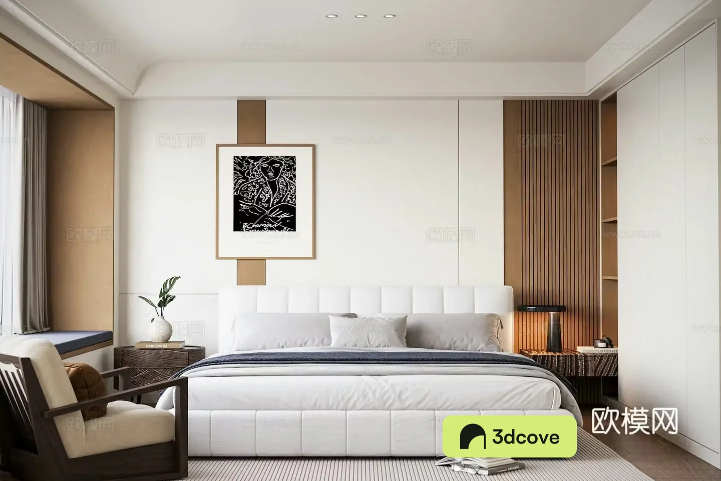 Modern medieval bedroom
