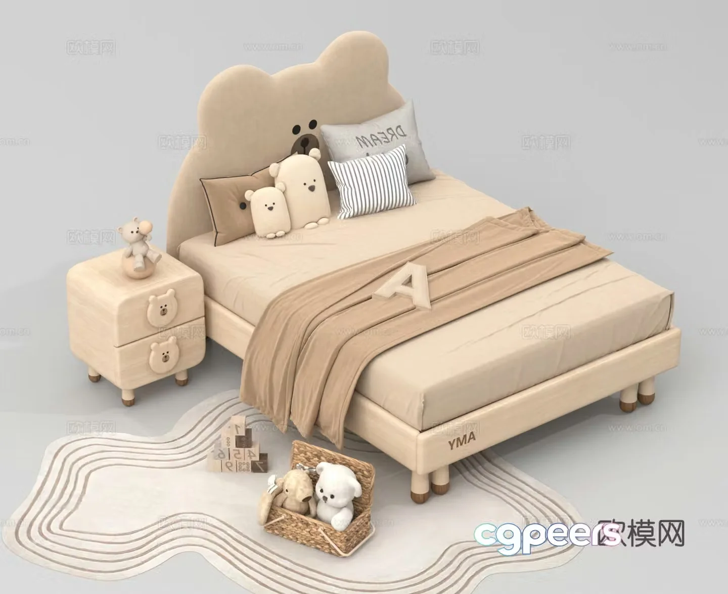 Children’s bed 3d model
