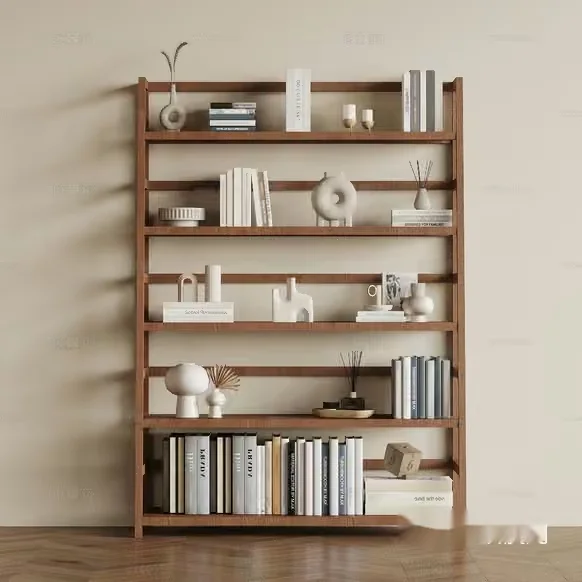 A Tall Wooden Bookshelf 3D Model – 8044 – VRAY Render