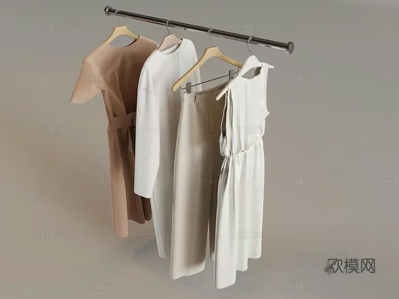 White Dresses 3D Model – 5360 – VRAY Render