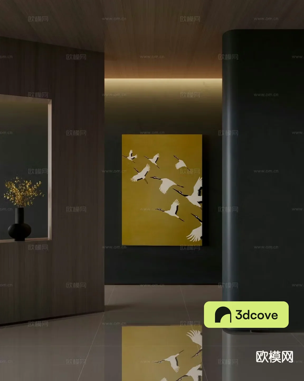 New Chinese style crane painting decorative painting
