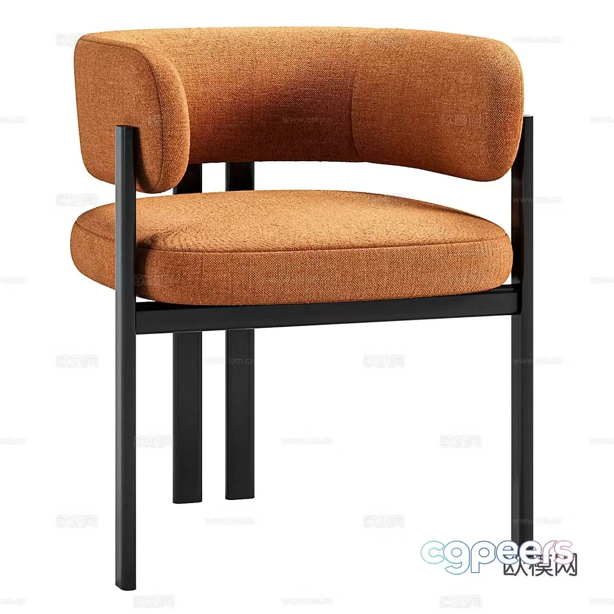 Modern chair dining chair 3d model