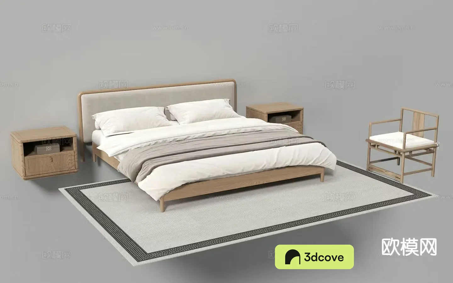 New Chinese style double bed