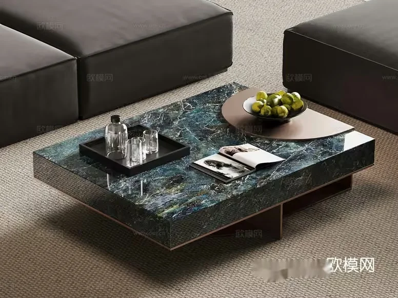 Modern Living Room 3D Model – 17082 – VRAY Render