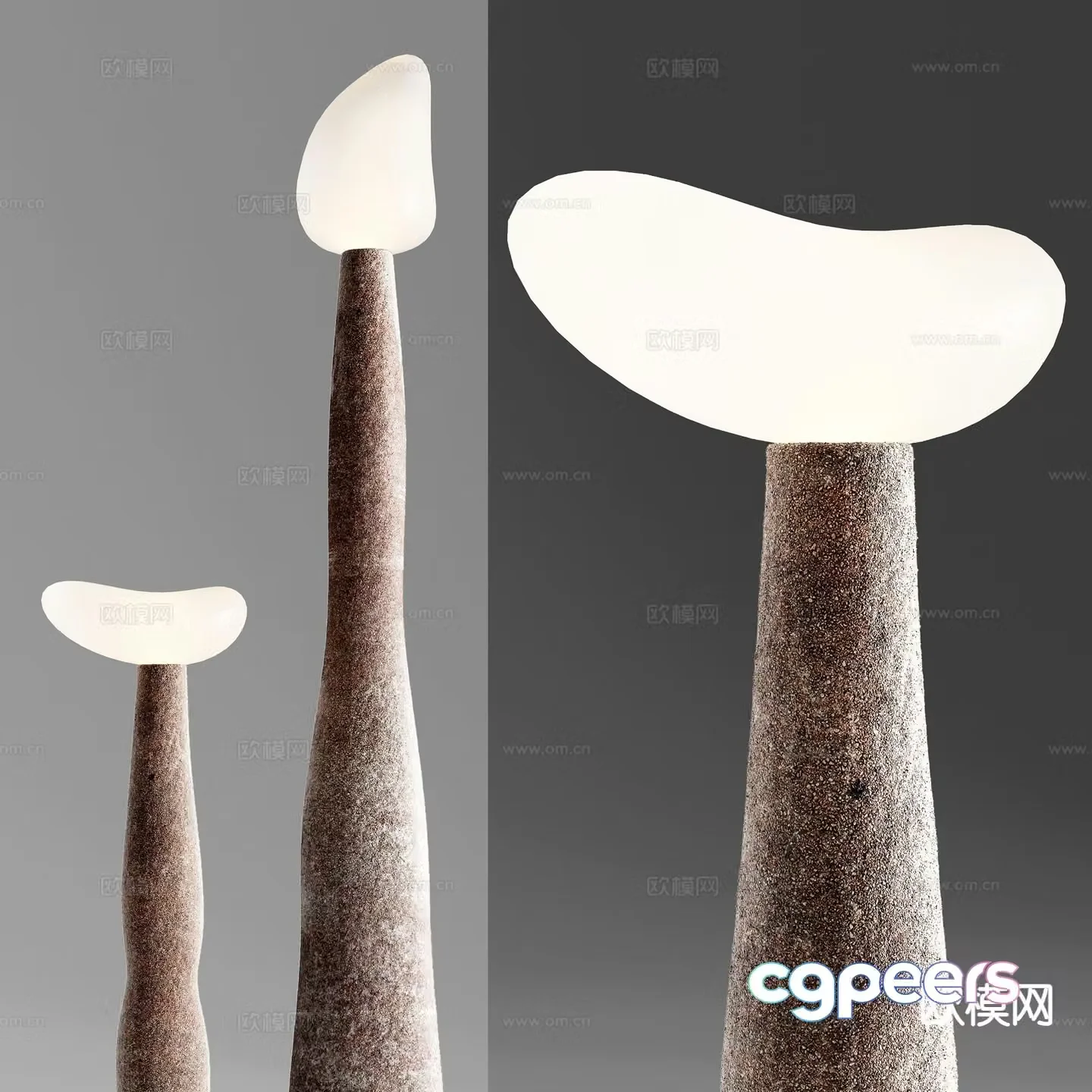 Wabi-sabi floor lamp 3d model