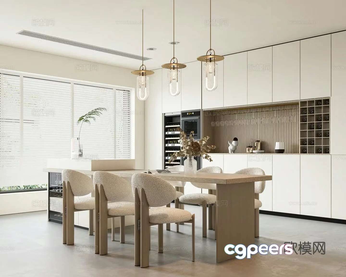 Creamy restaurant 3d model
