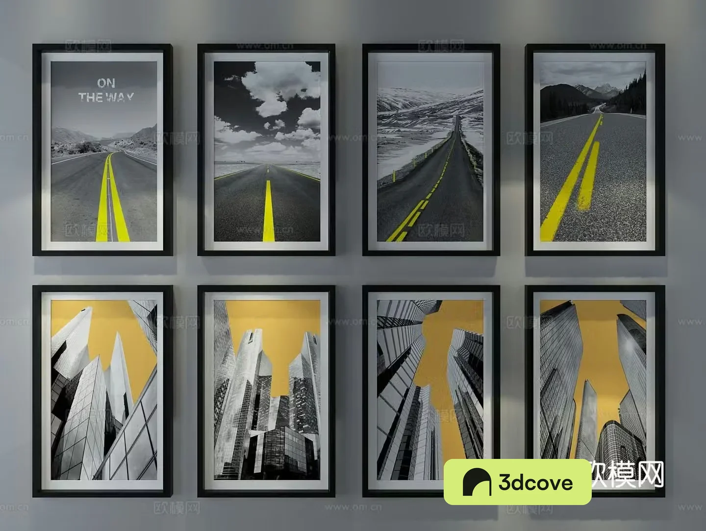 Modern minimalist painting architectural painting decorative painting