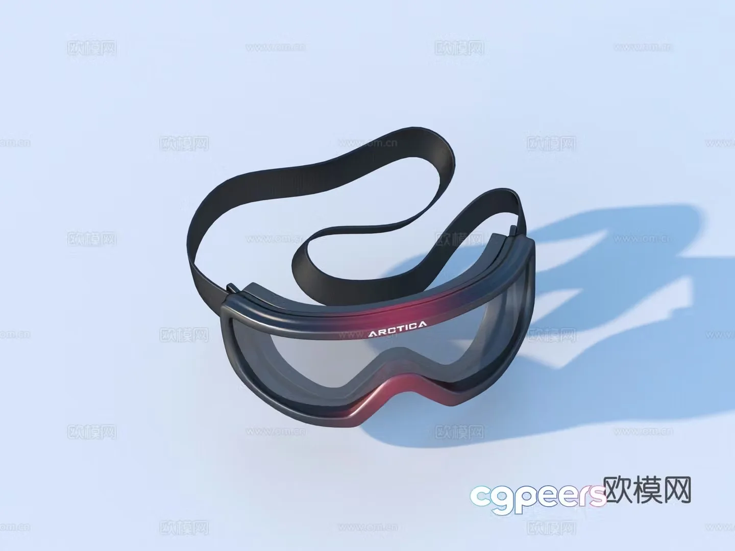 Goggles Windproof Glasses Ski Glasses 3D Model