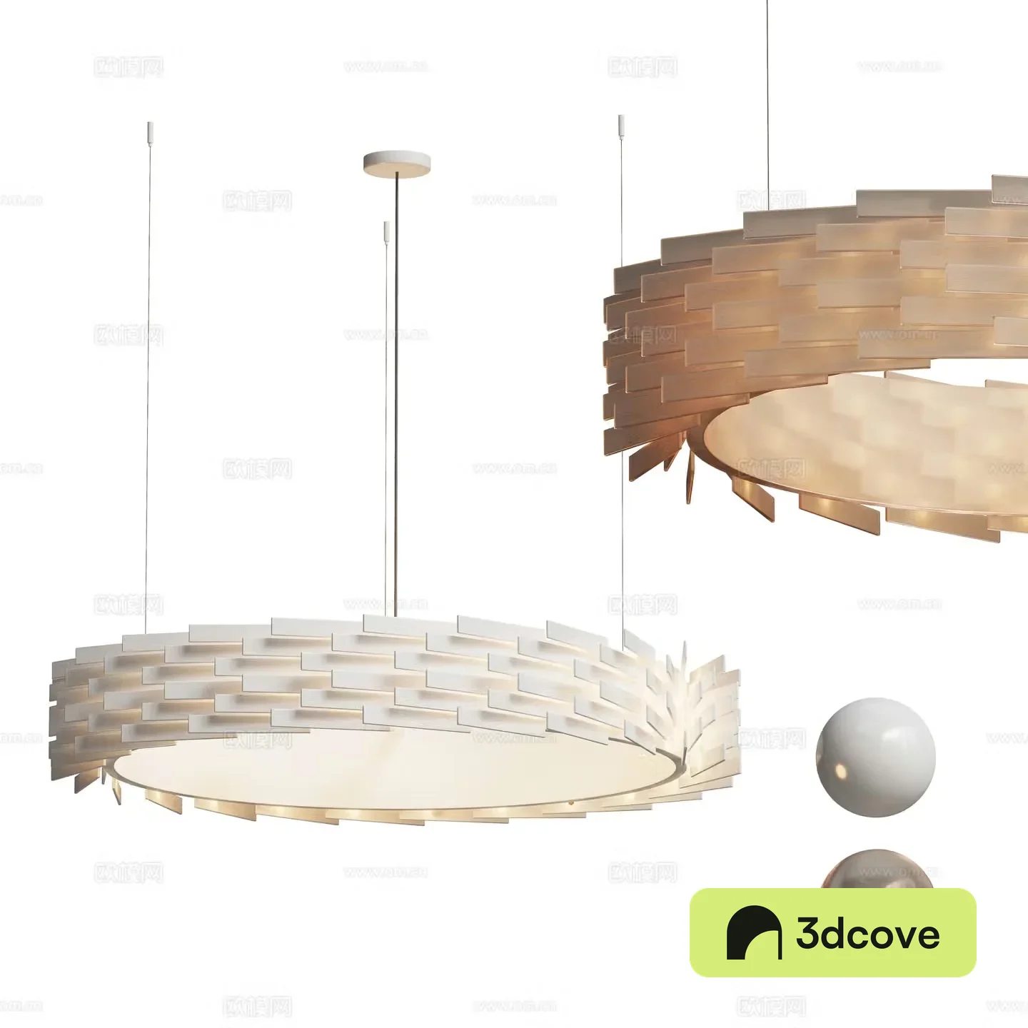 Modern glass art chandelier