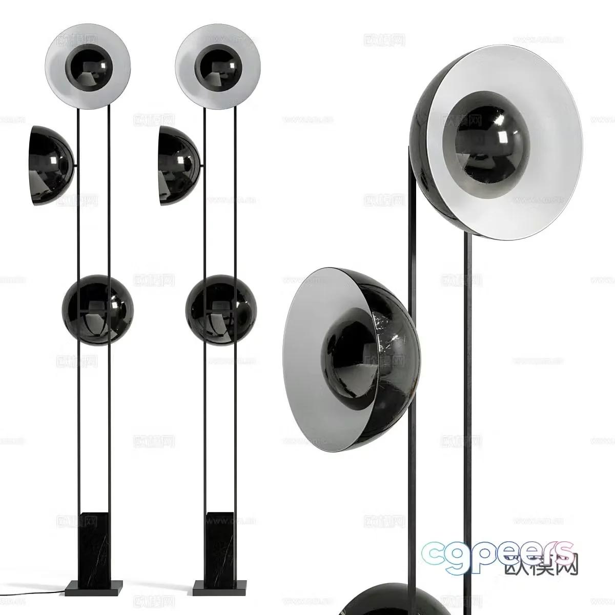 Modern Italian floor lamp 3d model