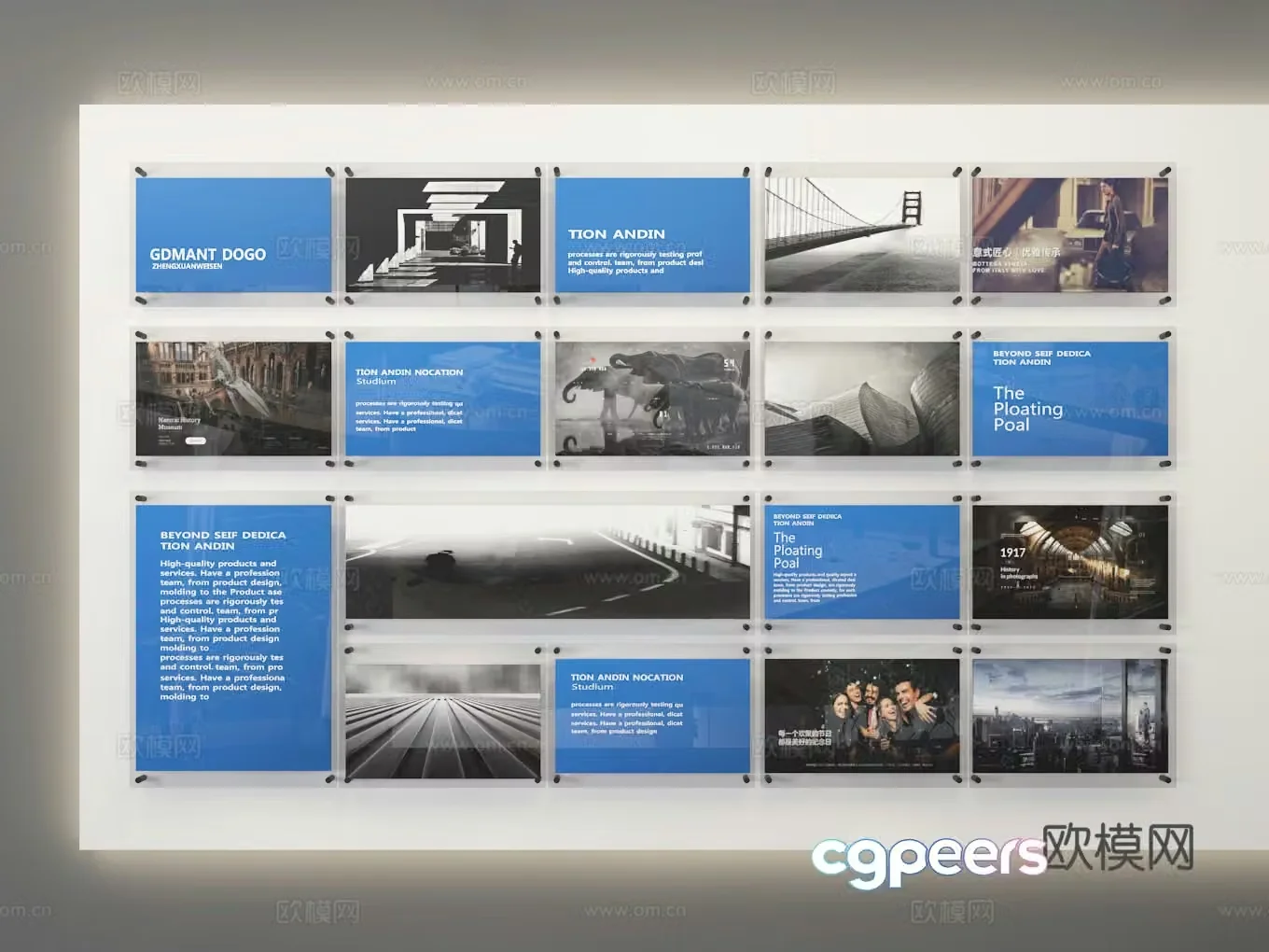 Advertising wall 3d model