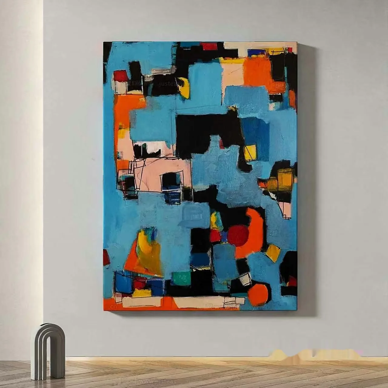 A Colorful Abstract Painting 3D Model – 12365 – VRAY Render