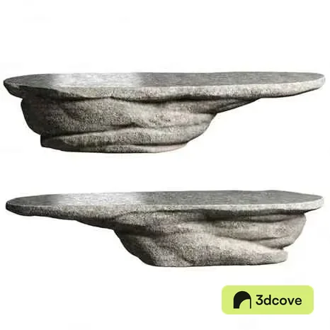 Grey Stone Shelves
