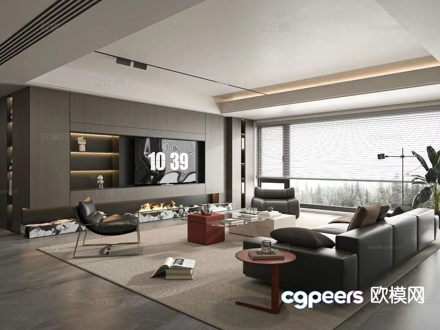 Italian living room 3d model