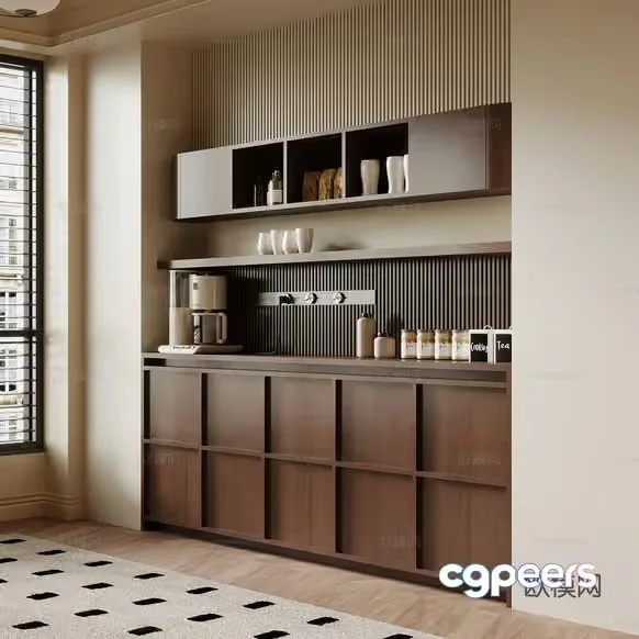 Modern Kitchen Area 3D Model – 10506 – VRAY Render
