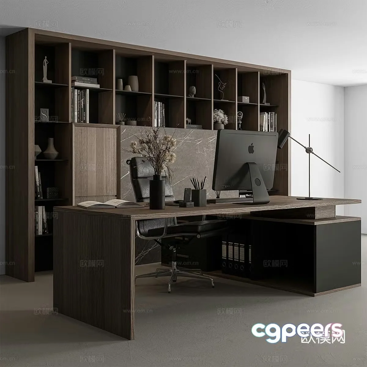 Study room 3d model