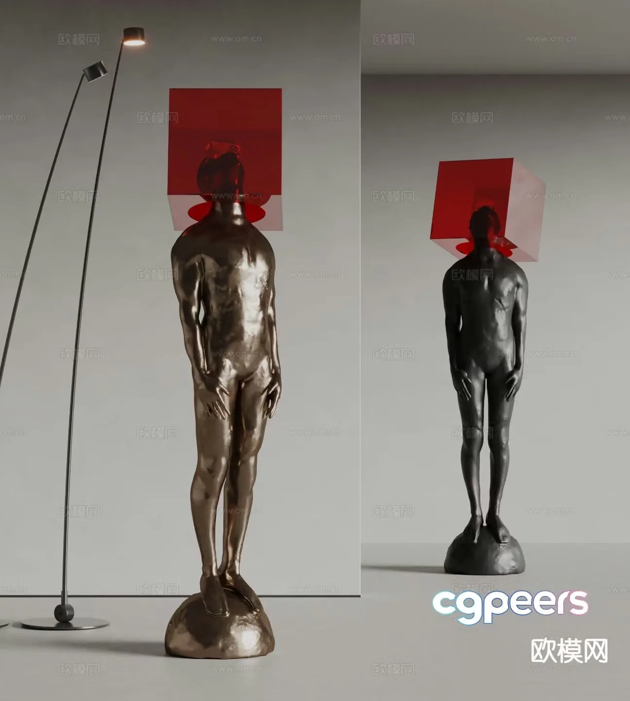 Art figure sculpture figure statue 3d model