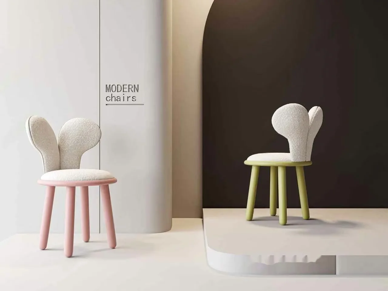 Modern Chairs 3D Model – 8889 – VRAY Render