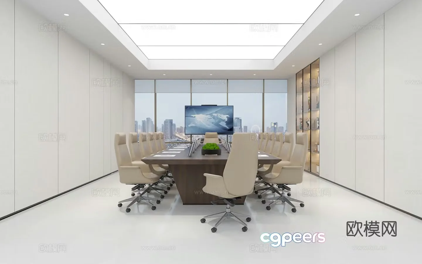 Modern conference room 3d model