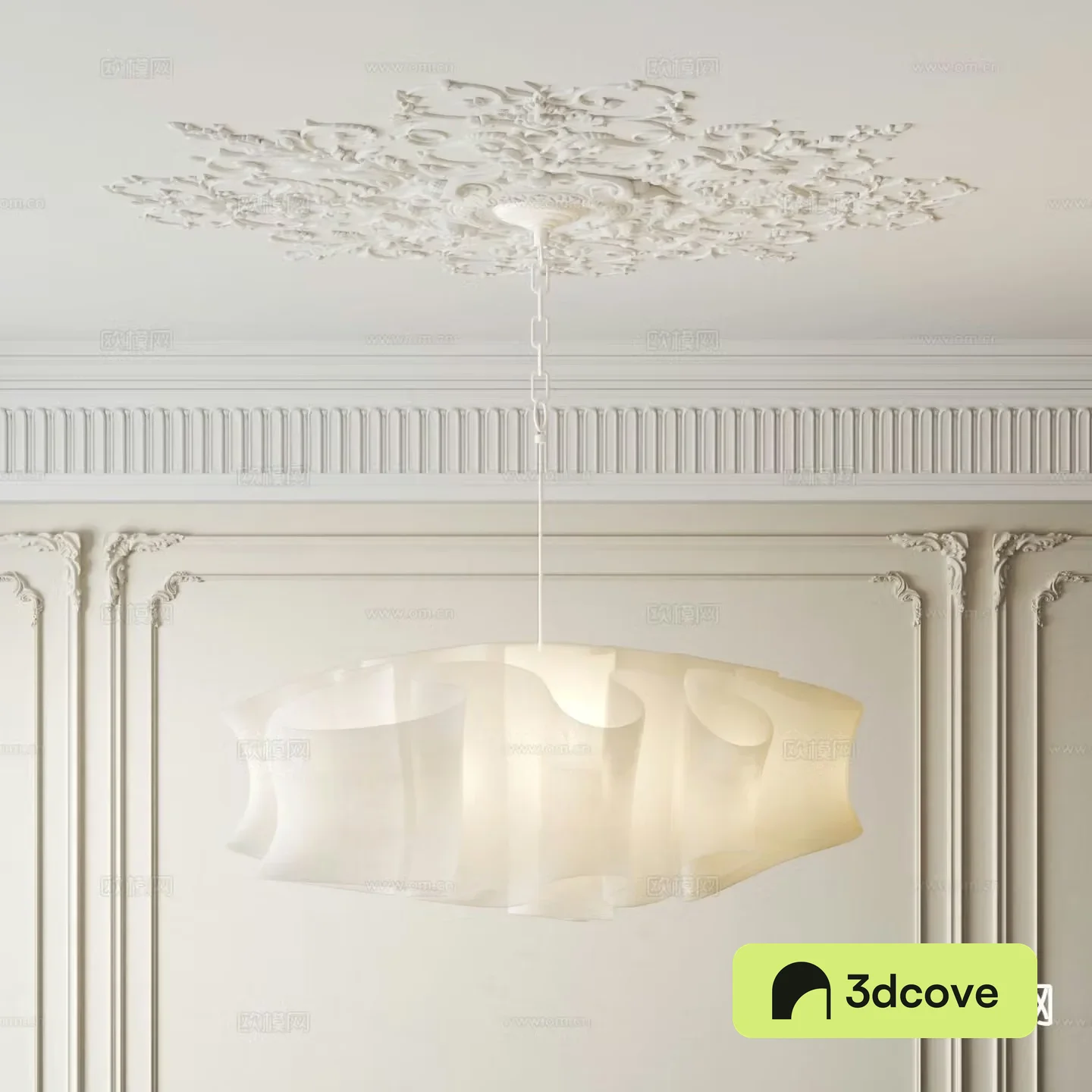 French chandelier gauze chandelier