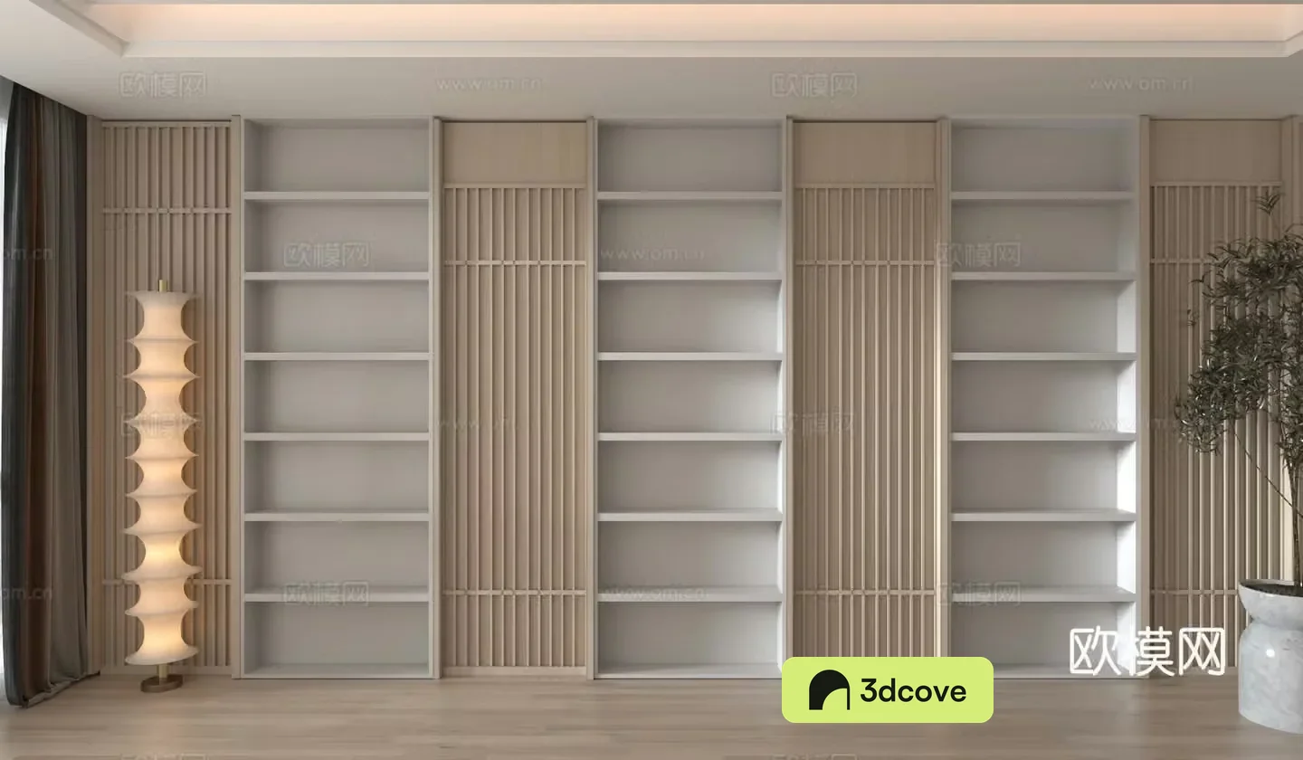 Modern wall cabinet bookcase storage cabinet