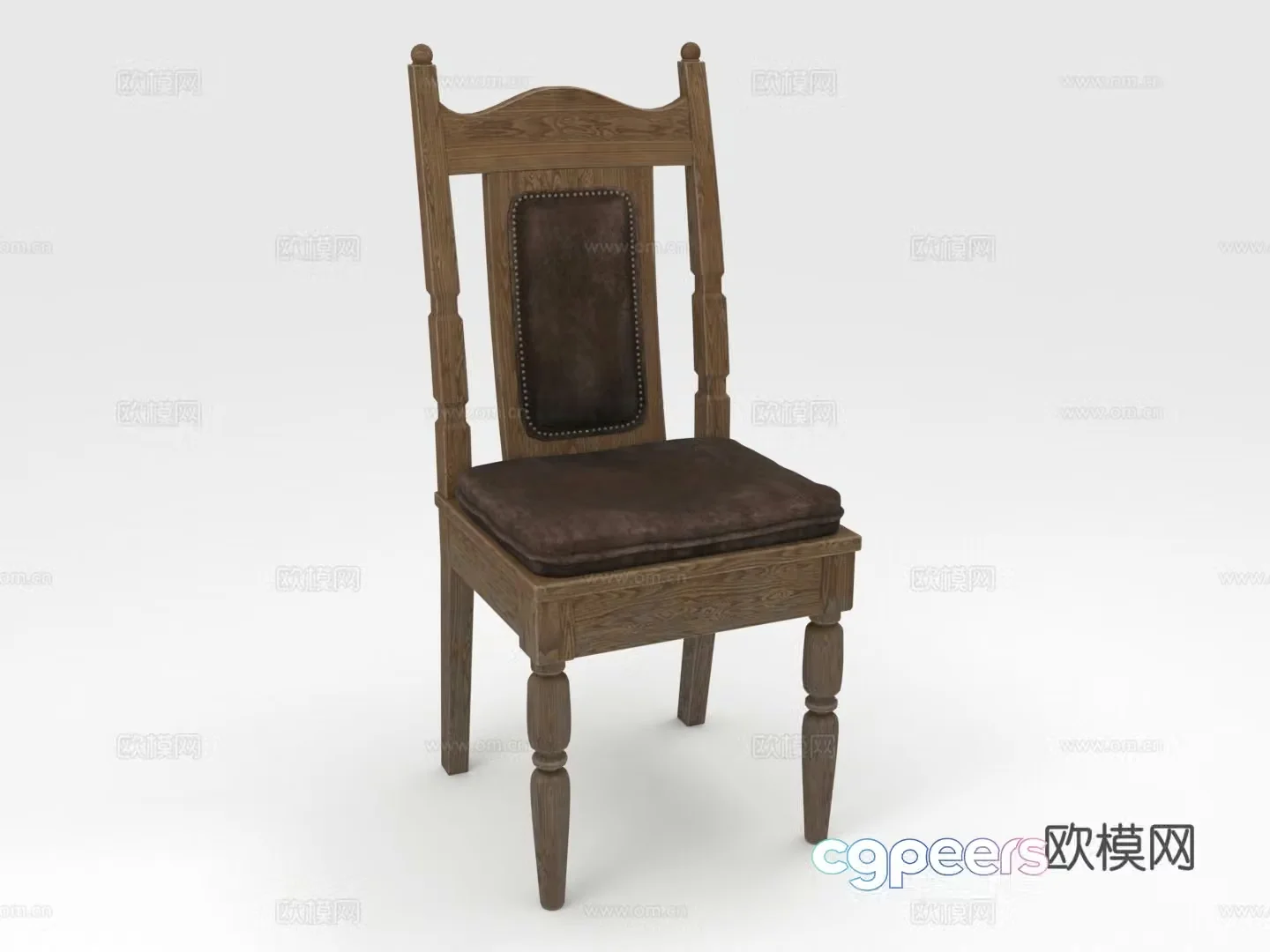 Wooden chair Dining chair Solid wood chair Chair Seat 3d model