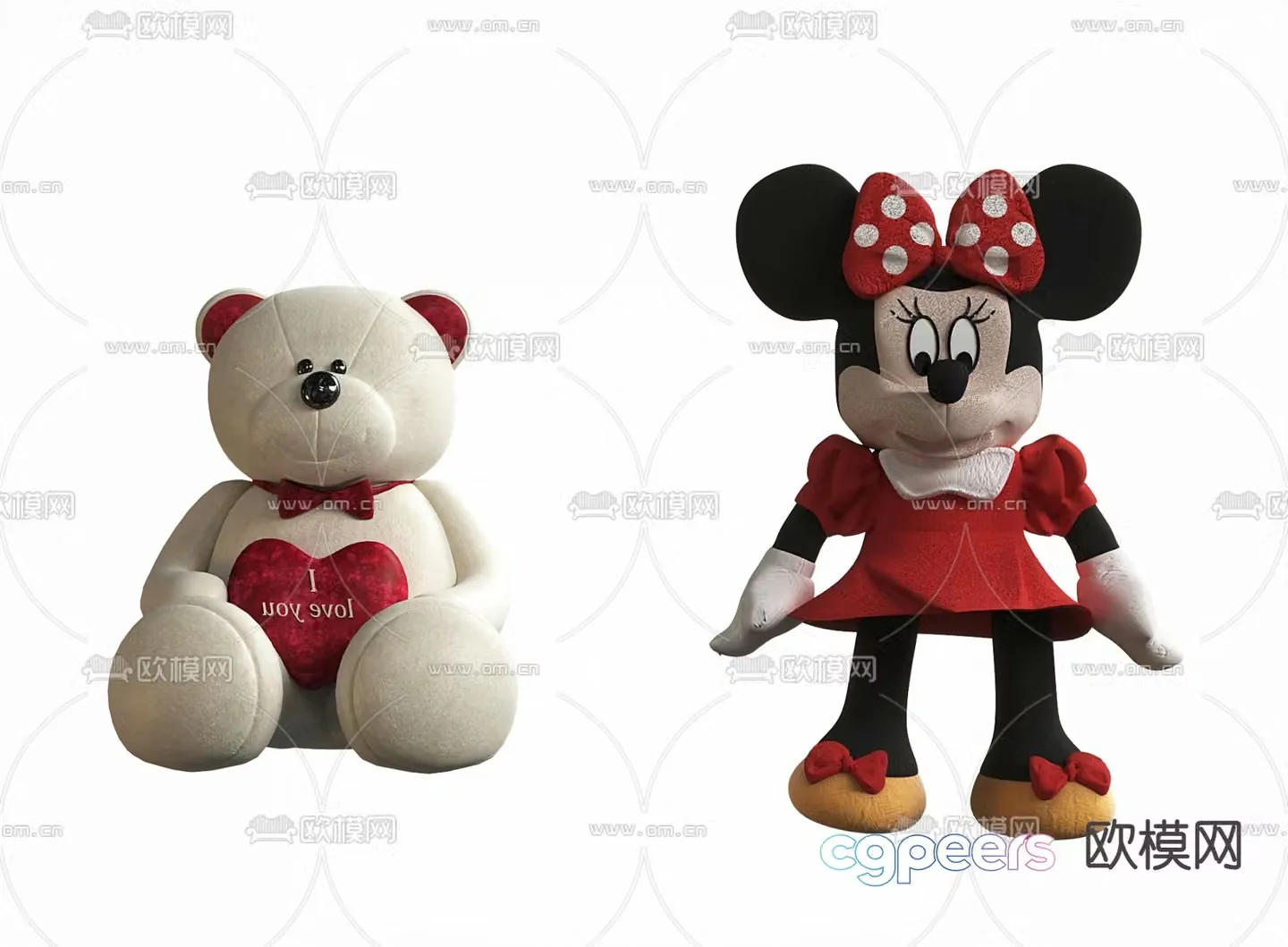Plush toy doll doll 3d model
