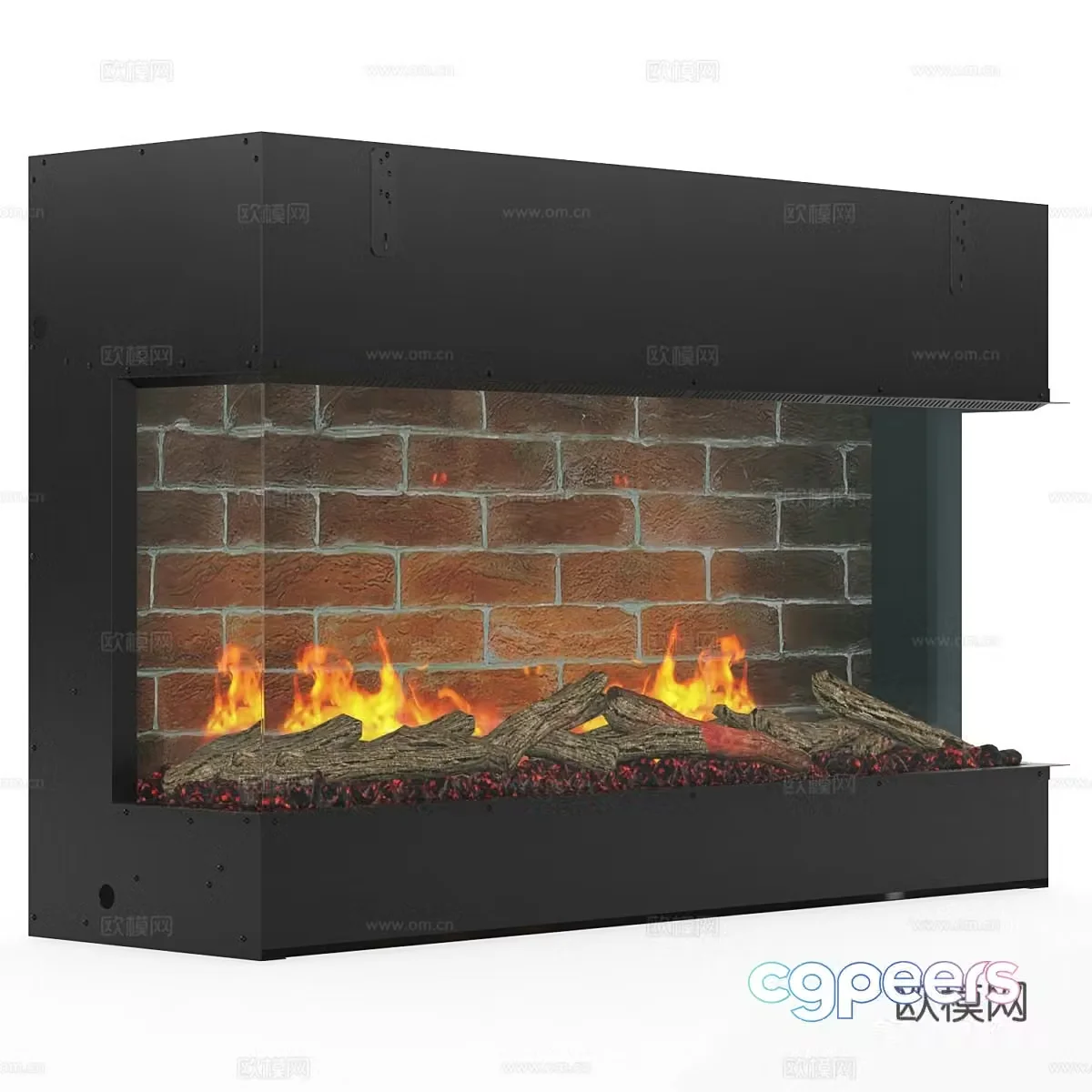 Modern minimalist fireplace fireplace minimalist fireplace stove decorative fireplace 3d model