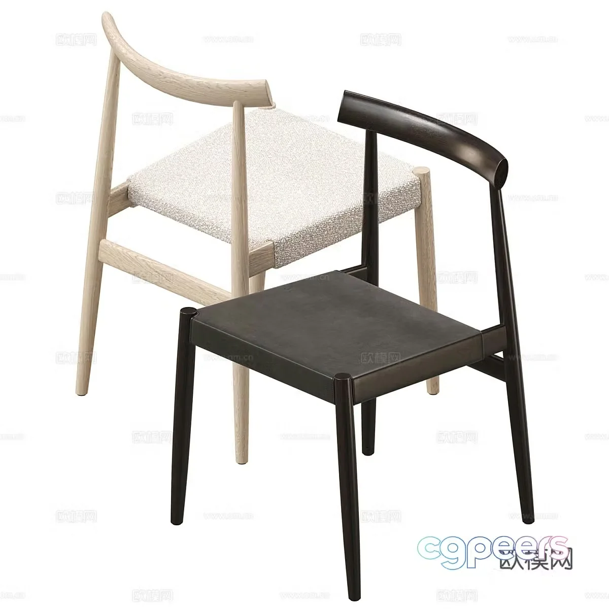 New Chinese Edo Chair 3D Model