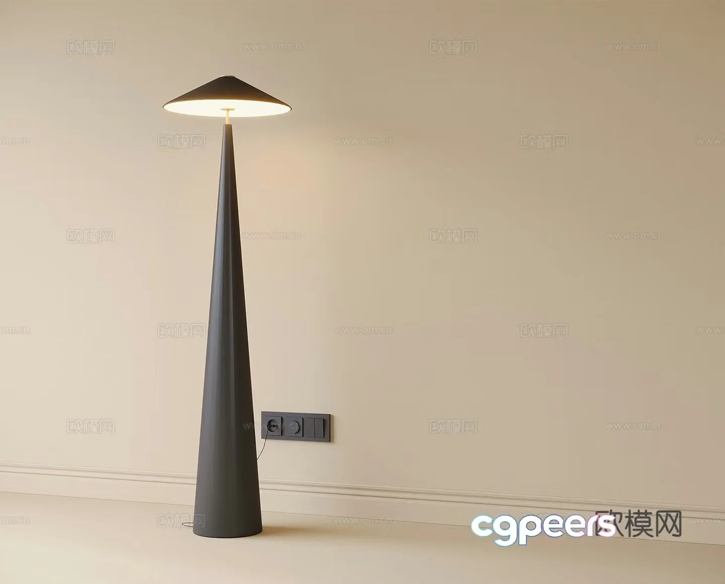 Modern floor lamp 3d model